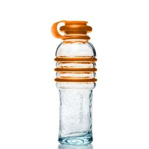 bottlesUp Orange 16-Ounce Glass Reusable Water Bottle NEW with tag